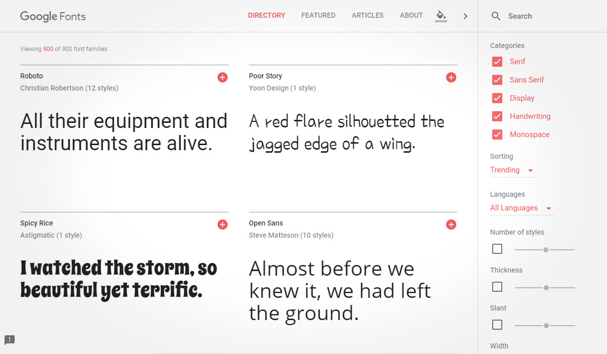 Kuula post editor - Google Fonts